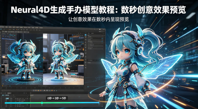 Neural4D生成手办模型教程,让创意效果在数秒内呈现预览-元界